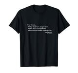 X-Files Iconic Dear Diary Quote Big Chest Text Logo T-Shirt