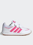 adidas Sportswear Kids Tensaur Switch Trainers - White/pink, White/Pink, Size 11 Younger