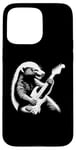 Coque pour iPhone 15 Pro Max Honey Badger Jouant Guitare Électrique Rock Star Guitariste