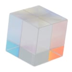 Prismakuutio optinen lasi RGB-dispersio värikuutio Auringonsieppaaja X Cube Prism syntymäpäivälahja 15x15x15mm/0.6x0.6x0.6in