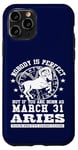 Coque pour iPhone 11 Pro Zodiac Bélier 31 mars Horoscope drôle Fête d'anniversaire