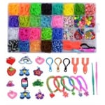 Loom Bands Kit - 1500st och massor med tillbehör. multifärg