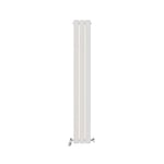 iBathUK Radiateur design colonne verticale simple anthracite blanc mat 1600 mm panneau plat (1600 x 228 mm, blanc)