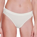 Sloggi Trosor 3P GO Casual High Leg Brief Vit bomull X-Small Dam