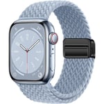 Sport Solo Loop yhteensopiva Apple Watch Ranneke 42mm 44mm 45mm 49mm Naisten Miesten Säädettävä Magneettinen SE 9 8 7 6 5 4 3 Ultra 2