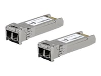 Ubiquiti U Fiber - Sfp+ Transceivermodul - 10Gbe - Lc Multimodus - Opp Til 300 M - 850 Nm (En Pakke 2)