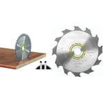 Festool Fine Tooth Saw Blade, 160 x 2.2 x 20 W48 & Panther Saw Blade 160 x 2.2 x 20 PW12