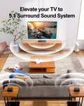 ULTIMEA 5.1 Surround Sound System, Bar for TV, 3D Soundbar Home...