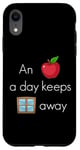 iPhone XR An Apple a day keeps windows away fun PC operating system Case