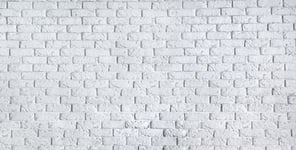 White brick wall home interior background horizontal photo banner for website design clean blank texture concrete cement pattern surface masonry brickwork header with copy free space for text