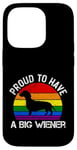 Coque pour iPhone 14 Pro Rainbow LGBT Love Weiners Dogs Love Love Funny Gay Man Pride Fun