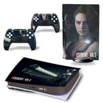 Autocollant Stickers de Protection pour Console Sony PS5 Edition Standard - - Resident Evil (TN-PS5Disk-4385)