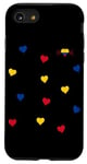 Coque pour iPhone SE (2020) / 7 / 8 Colombian Heart Pride National Colors Love