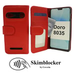 Skimblocker Plånboksfodral Doro 8035 Röd