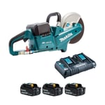 Makita DCE090PF-3 Twin 18v Brushless Disc Cutter (3x3Ah)