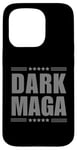 Coque pour iPhone 15 Pro T-shirt humoristique Dark Magic - 2024 Maga - Nouveau! Dark Maga