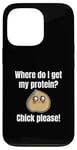 Coque pour iPhone 13 Pro Where Do I Get My Protein? Chick Please Végétaliens