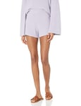 The Drop Faith Short chandail côtelé à enfiler pour Femme, Medium, Violet Grisé