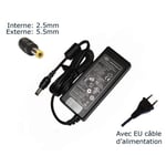 AC Adaptateur secteur pour Toshiba Satellite Pro , P300-13I, P300-14P, P300-14Q, P300-14R, P300-14S, P300-16V, P300-18O, P300-18Q, P300-1CV, P300-1EX, P300-1FP, P300-1FQ, P300-276, P300-28E, P300-28L, P300-28M chargeur ordinateur portable, adaptateur