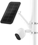 Support De Mât 2 En 1 Pour Panneau Solaire Arlo, Arlo Pro 3, Arlo Ultra1&2, Arlo Essential, Arlo Pro 4, Eufycam - Accessoire De Montage Extérieur Pour Arlo Pro 4 Et Panneau Solaire Arlo (Blanc)