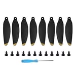 8Pcs/Set RC Drone Blades Low-Noise Quick Release Propeller 4726 Props/Fit For - DJI Mavic Mini FPV Drone RC / (Color : Black Gold)