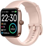 Montre Connect??E Pour Femme,Fitness Tracker Avec 5atm Natation ??Tanche,Moniteur De Sant?? Pour Fr??Quence Cardiaque,Oxyg??Ne Sanguin Et Sommeil,1.7''??Cran Tactile Smartwatch Android Iphone, V7 Rose