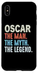 Coque pour iPhone XS Max Oscar The Legend Name Personnalisé Cute Idea Homme Vintage