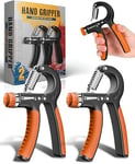 K-Mart 2 Pack Hand Grips Strengthener-Forearm Strengthener 5-60kg│Hand Exerciser Grip Strengthener For Forearms,Wrists,Fingers & Hands│Stainless Steel Workout Equipment-Gym Accessories For Men