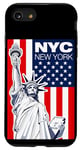 Coque pour iPhone SE (2020) / 7 / 8 Cool New York Statue of Liberty, This is My New York City