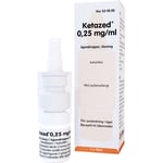 Ketazed, ögondroppar, lösning 0,25 mg/ml 10 milliliter