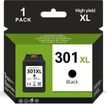 301 noir, 301 XL cartouches d'encre reconditionnées pour HP 301 compatibles avec HP Deskjet 1050 1510 3630 3050 2050 Envy 4500 4502 4504 5530 OfficeJet 4630 3835