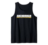 Anchorman The Legend Of Ron Burgundy White Yellow Text Tank Top