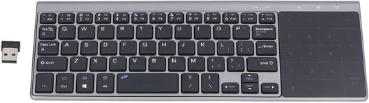 Clavier sans Fil,Clavier Mince Ergonomique 2,4 G avec Pavé Tactile,Clavier PC Portable 59 Touches avec Pavé Numérique,Clavier Externe pour PC Portable TV