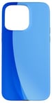 Coque pour iPhone 15 Pro Max Design bleu minimaliste, style simple et moderne