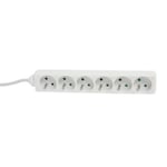 MultIPrise electrique | Prise MultIPle | Bloc MultIPrise | Rallonge electrique | Debflex 716943 Rallonge MultIPrise 6 prises 2P+T | Cordon 1 mètre Pegboardable | Blanc