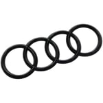 Audi Ringar Black Edition Emblem Blackline Logo Svart 27,3cm