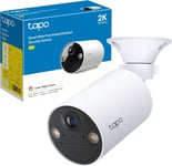 Tapo 2K Rechargeable Battery Camera, Indoor & Outdoor Wireless CCTV for Home Se