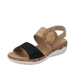 Remonte Femme R6853 Sandale, Pacifik Sand 60, 43 EU