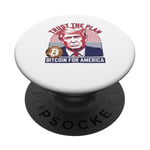 Trust The Plan Bitcoin For America Crypto Trump Design PopSockets Adhesive PopGrip