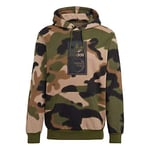 Adidas GN1879 Camo AOP Hoodie Sweat Mens Wild Pine/Multicolor/Black S