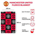 Manchester United FC Large Blanket Football Super Soft Fleece Throw Red Devils