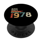 Epic since 1978 Original Vintage Birthday Est édition 1978 PopSockets PopGrip Adhésif