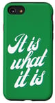 iPhone SE (2020) / 7 / 8 It is what it is, Funny quote, humour Case