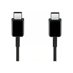 Câble de charge rapide USB C vers USB C 1 m 100 W PD Type C compatible avec MacBook Pro et iPad Pro 2020, Samsung S20, S21 Ultra, Switch, XPS 13 Pixel 4a Redmi Note 9 et autres charges USB C, noir