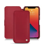 Housse cuir Apple iPhone 13 Pro - Rabat horizontal - Rouge - Cuir saffiano - Neuf