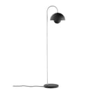 &Tradition - Flowerpot Floor Lamp VP12 Matt Black - Svart - Läslampor