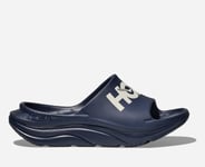 HOKA Ora Athletic Slide Chaussures en Varsity Navy/White Taille M38 2/3/ W40 | Récupération