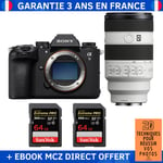 Sony A9 III + FE 70-200mm f/4 Macro G OSS II + 2 SanDisk 64GB Extreme PRO UHS-II SDXC 300 MB/s + Ebook '20 Techniques pour Réussir vos Photos' - Appareil Photo Professionnel