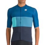 Sportful Clearance Snap Short Sleeve Cycling Jersey - Galaxy Blue / Dark Berry Small Blue/Dark