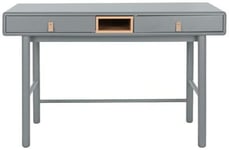 Assam Grey Wood 2 Drawer Desk